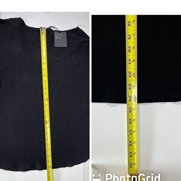 Milano By SioniSweater Size Large Black Rhinestones Long Sleeve NEW - Picture 8 of 11